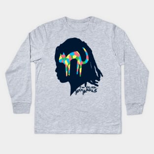 Michonne's Rainbow Cat Kids Long Sleeve T-Shirt